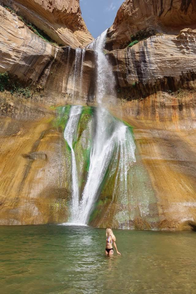 waterfall Spontaneous utah road trip calf creek falls