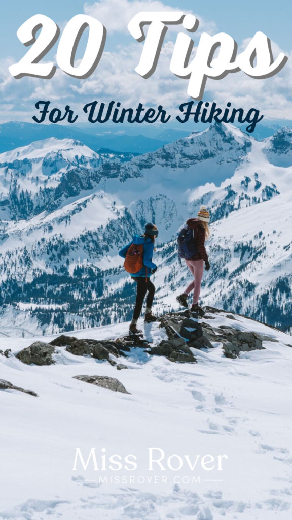 Winter Hiking Gear Guide and Safety when going outside in snow. 