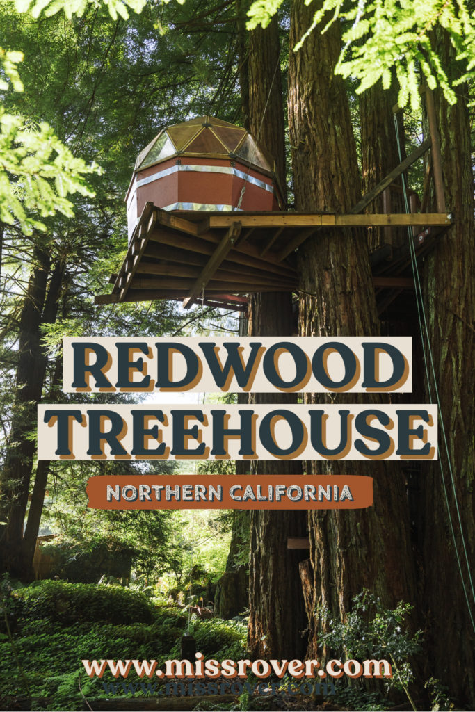 This Redwood Treehouse Airbnb in California is an epic glamping stay. Spend the night 22 feet above the forest floor in old growth redwoods!