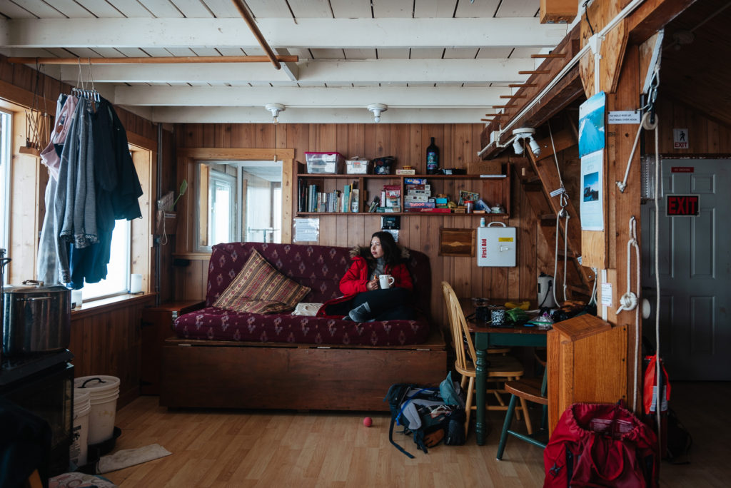 Inside of High Hut Cabin