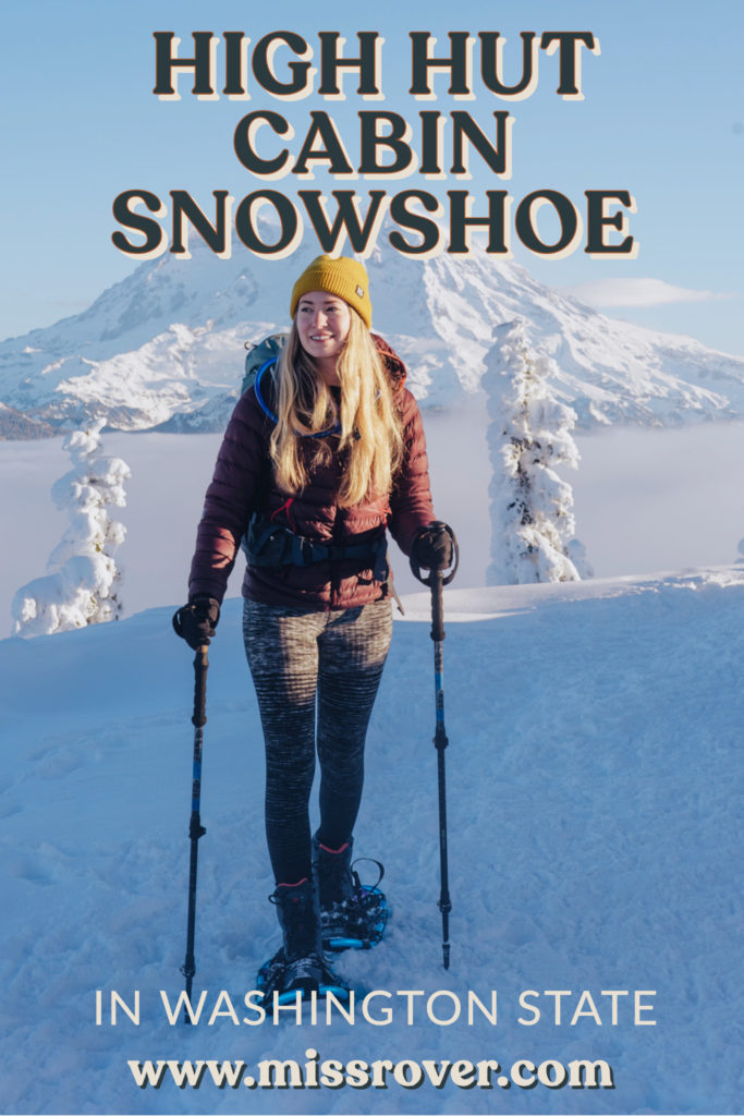 Epic snowshoe to High Hut at Mount Rainier. Reserve through Mount Tahoma Trails Association. Everything you need to know here!