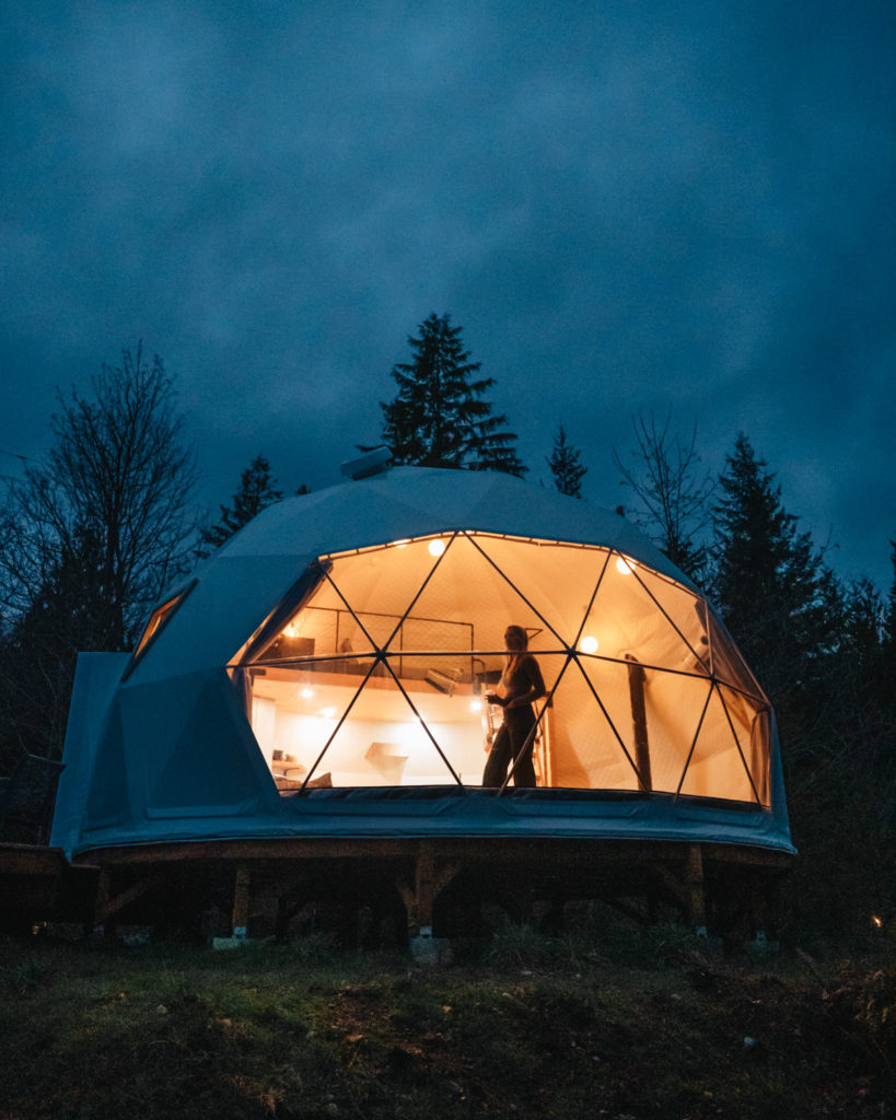 Geodesic dome glamping hotsell