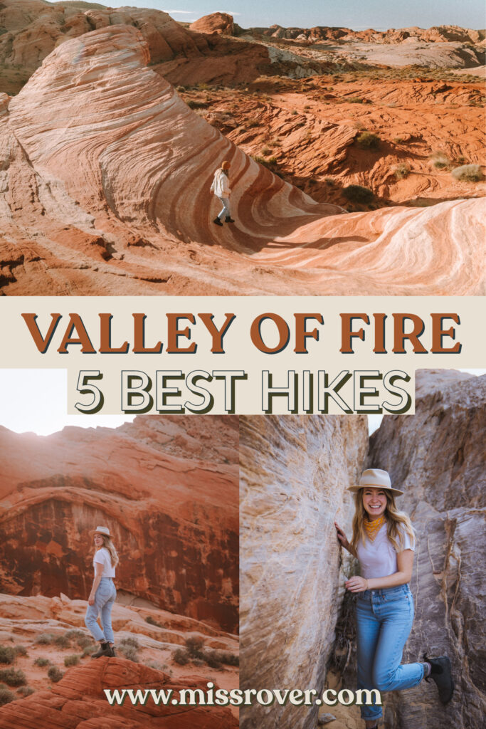 5 Can't Miss Valley of Fire Hikes! Fire Wave Trail, White Domes, Pastel Pink Canyon, and more. Ultimate guide for hiking and photo tips!