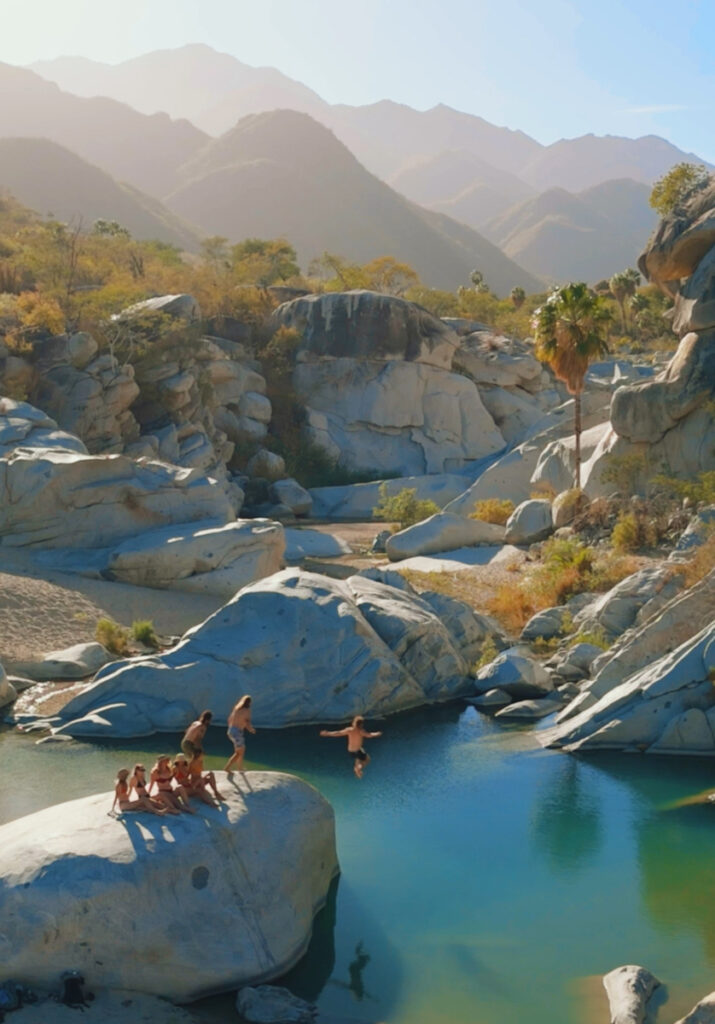 swimming hole in Baja California Sur Sierra la Laguna region