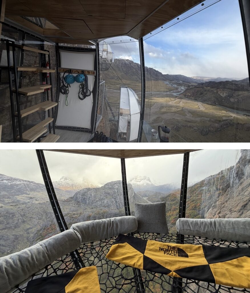Stay at a Via Ferrata Hotel in Patagonia. most unique Patagonia hotel in El Chalten for a luxury stay with adventure!