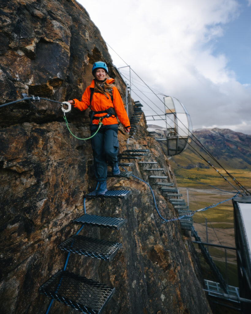 Stay at a Via Ferrata Hotel in Patagonia. most unique Patagonia hotel in El Chalten for a luxury stay with adventure!