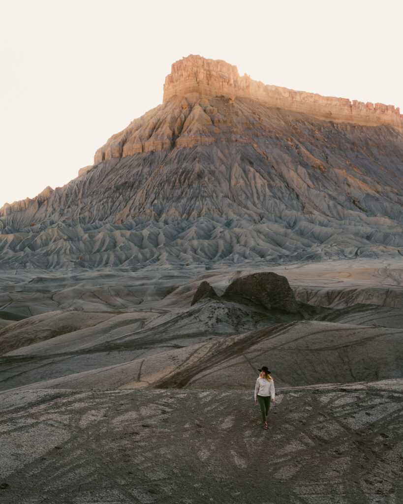 Towering rock formation - Factory Butte Utah Road trip hidden gems in Utah