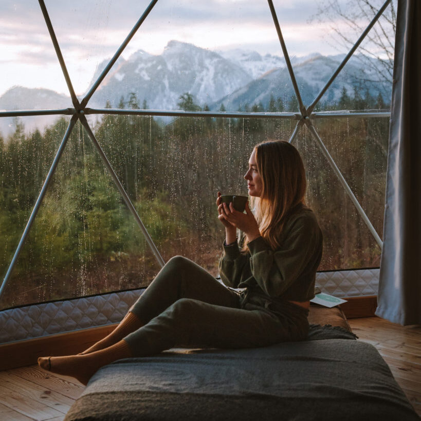 Geodesic Dome Glamping Romantic Getaway near Seattle