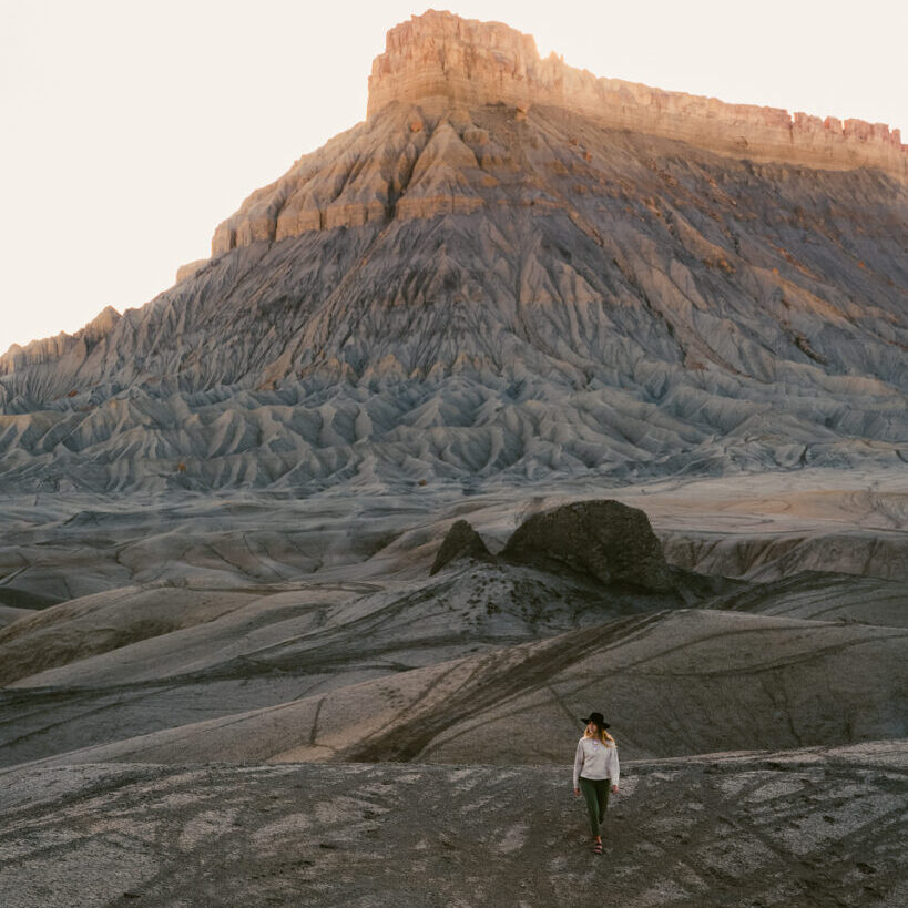 Towering rock formation - Factory Butte Utah Road trip hidden gems in Utah