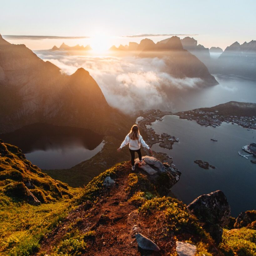 Find the best views, hiking, backpacking, and unique places to stay in this Lofoten Road Trip guide. Check out my hiking Lofoten islands bucketlist spots!
