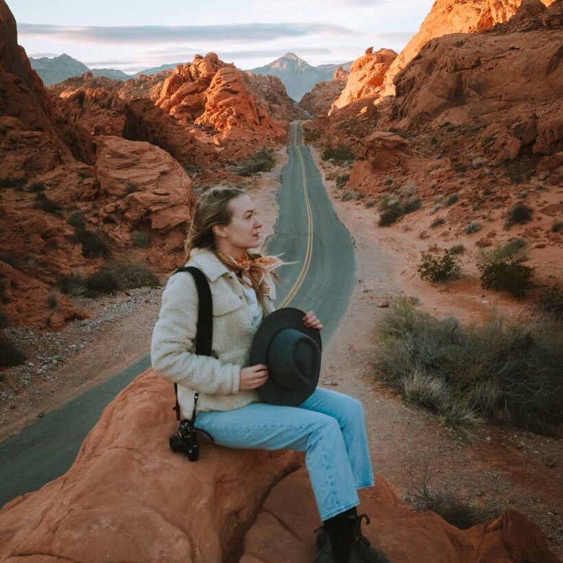 Mouse Tank Road is the most famous view that Valley of Fire State Park is known for